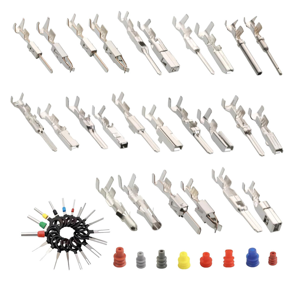 500Pcs Electrical Pin Connectors Car Wire Terminals Connector 7627000082749