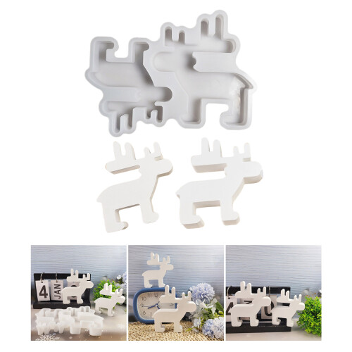 Creative Christmas Candle Mold Reusable Silicone Resin Craft 1