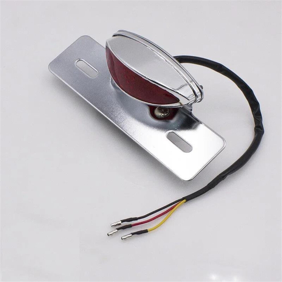 Motorbike Motorcycle License Plate Tail Lamps Running Brake Tails For Harley Davidson Dyna Softail Sportster Light/Silver 9016109793072