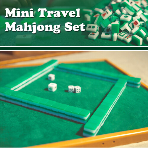 Mini Mahjong Set with Folding Mahjong Table 1