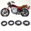 Front Damper Oil Fork Seals Dust Boots Wiper Kit 8