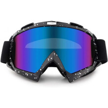 Motorcycle Goggles ATV Dirt Bike Anti Scratch Motocross UV400 Protect Bendable Eyewear Off Road Dust proof Anti Fog Riding Goggles with Adjustable Str