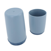 Custodia per spazzolino da viaggio blu scuro, plastica da 8,25 oz