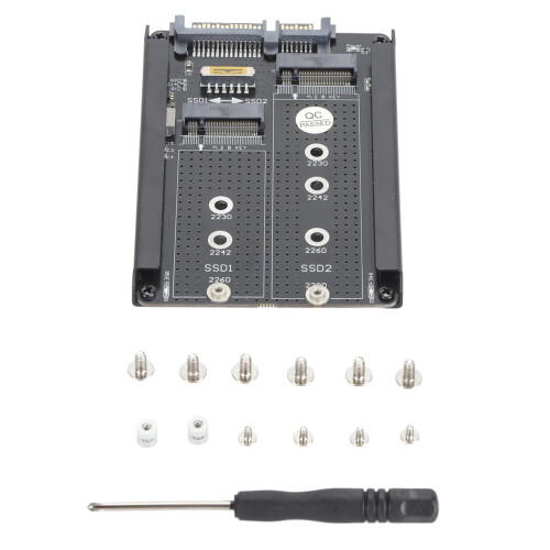Dual NGFF B M Key M.2 SSD Card 6Gbps SATA III