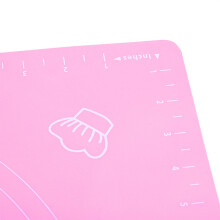Rosa Silikon-Backblech mit Waage 40x50cm Backmatte DIY