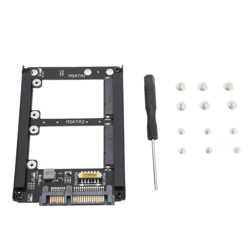 Dual Msata Ssd To 2.5Inch Sata Iii Adapter 6Gbps 8320539115887