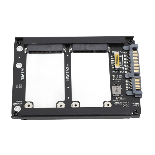 Dual Msata SSD to 2.5inch SATA III Adapter 6Gbps 1