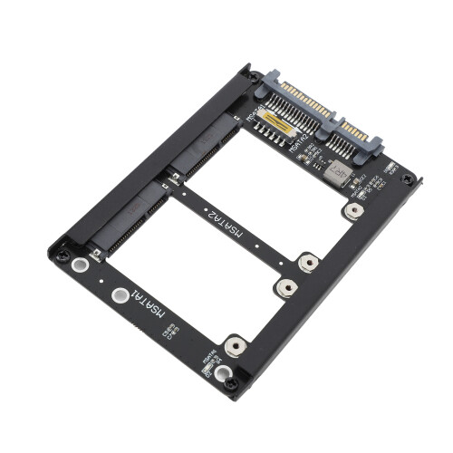 Dual Msata SSD to 2.5inch SATA III Adapter 6Gbps 2