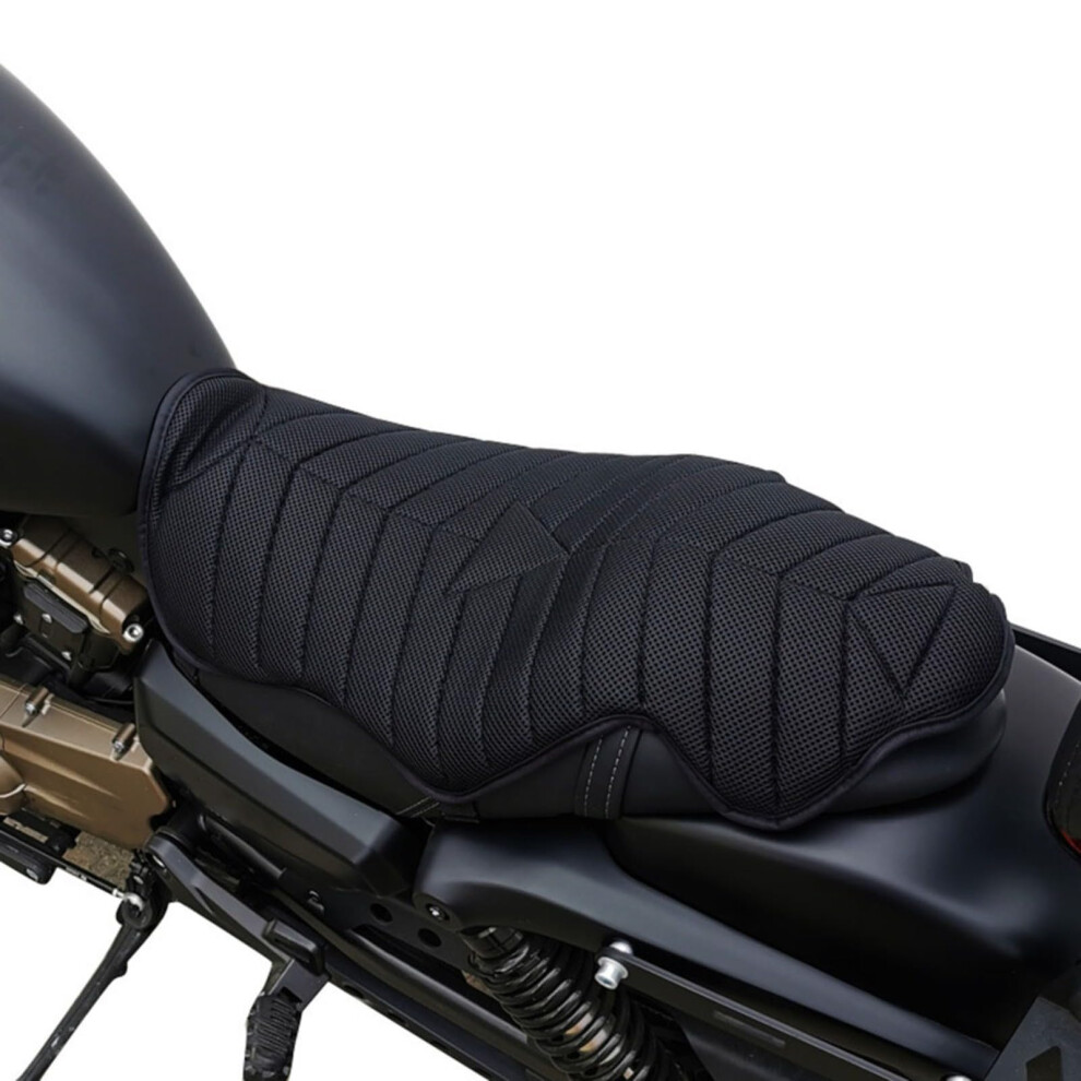 Double Motorcycle Seat Pad Cushion For Comfort, Shock Absorption, Breathable Waterproof Design, Universal Fit For All Models 6447073613715