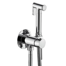 Black Chrome Bidet Spray Set for Toilet Faucet with Durable Copper Hose and Pet Shower Sprayer Easy Installation