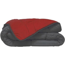 HUDSON Leichte Couette Mikrofaser 200g/m² 140x200cm Grau &amp; Rot