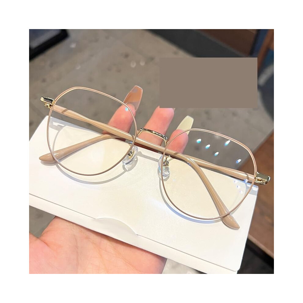 Blue/Light Fashion Reading Glasses +100 C2 Anti Glare Computer Readers Anti Presbyopic Flat Mirror Size +100 Color C2