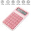 Desktop Calculator, 12 Digit Large Display Battery LCD Display Office Calculator - Pink 2