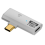 Προσαρμογέας δεδομένων USB3.2 10Gbps USB C σε διπλό Type-C OTG, λευκό 1