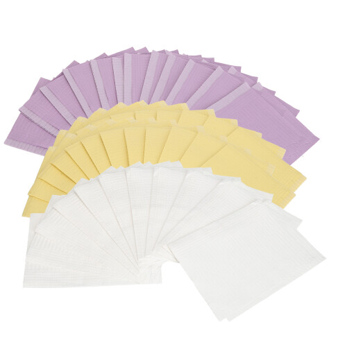 60 piezas desechables para uñas - Morado/Amarillo/Blanco 1