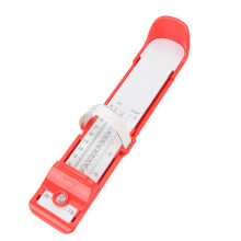 Baby Foot Measurement Device, Lightweight ABS Ruler, Red