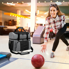 Bowling Bag for 2 Balls Portable Bowling Tote Bag