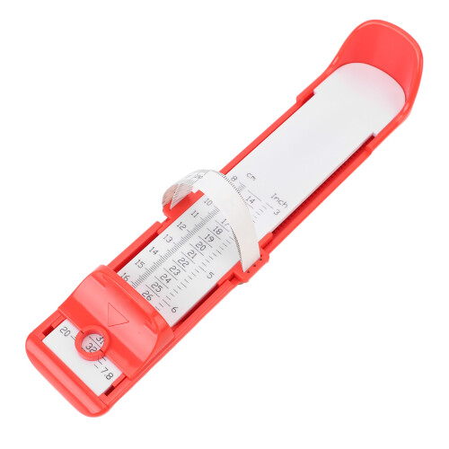 Baby Foot Measurement Device, Lightweight ABS Ruler, Red 1