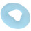 Silicone Face Massage Pillow - Soft Elastic Spa Bed Cushion Blue 14
