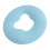 Silicone Face Massage Pillow - Soft Elastic Spa Bed Cushion Blue 1