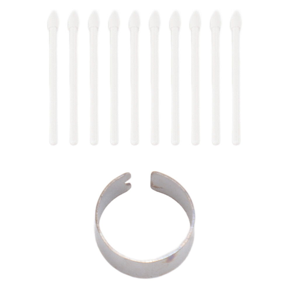 10Pcs Emr Digital Pen Tips Abs Touch Screen Pen White 8320539117317