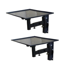 Speaker Mounts Universal Large Tray Wall Bracket for Projectors and Audio Equipment, Steel Plate Bedside Audio Hanger