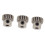 3 pezzi pignone Modulo 0,6 foro Ø3,175 mm 17 denti acciaio 14