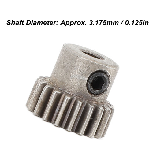 3 pezzi pignone Modulo 0,6 foro Ø3,175 mm 17 denti acciaio 1