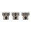 3 pezzi pignone Modulo 0,6 foro Ø3,175 mm 17 denti acciaio 13