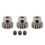 3 pezzi pignone Modulo 0,6 foro Ø3,175 mm 17 denti acciaio 3