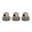 3 pezzi pignone Modulo 0,6 foro Ø3,175 mm 17 denti acciaio 16