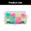 60Pcs Fishing Float Set Plastic Round Shape Water Bubble Float 3