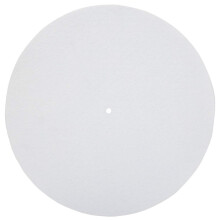 Turntable Platter Mat 12 Inch Premium Wool Anti Vibration Pad for Audiophiles Black and White Compatible with Record Players