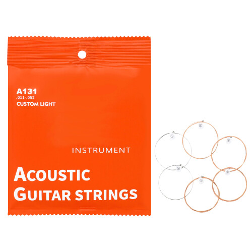 6Pcs High Carbon Steel Core Guitar Strings Folk Guitar String