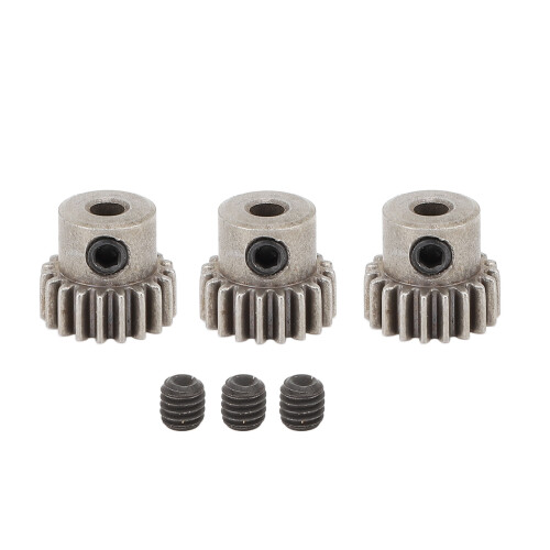 3 pezzi pignone M0.6, 19 denti, Ø3,175 mm, acciaio 2