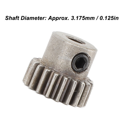 3 pezzi pignone M0.6, 19 denti, Ø3,175 mm, acciaio 1