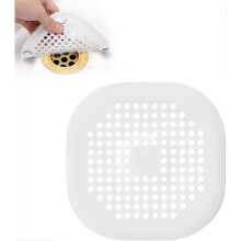 Sink Filter, Shower Drain Hair Catcher, Silicone Bathroom Drain Filter, for Kitchen Sink, Bathtubs Sink, Bathtub Drain Cover with Suction Cup(White)