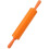 Rolling Pin, Colorful Silicone Rolling Pin Restaurant Homemade Bread Cookie Dough Rolling Tool(Orange) 1