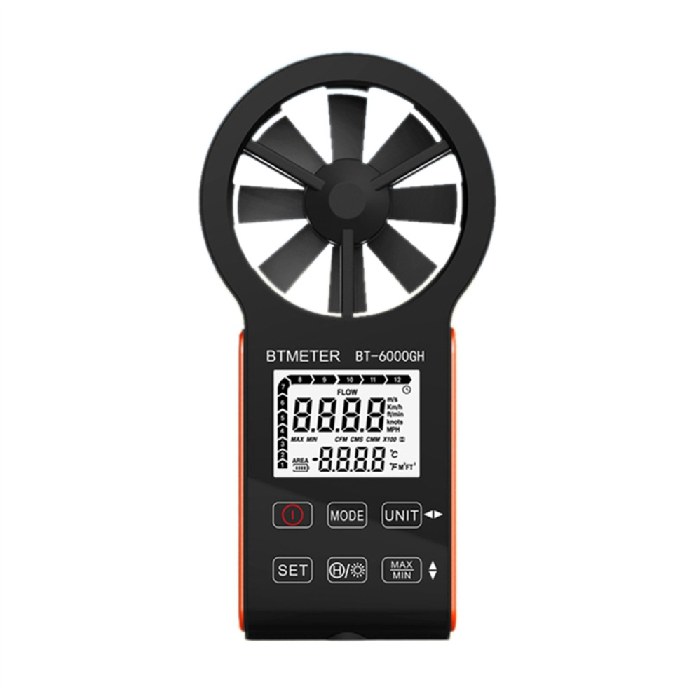 Btmeter Wind Speed Wind Volume Anemometer Intelligent High Precision 4711764332011