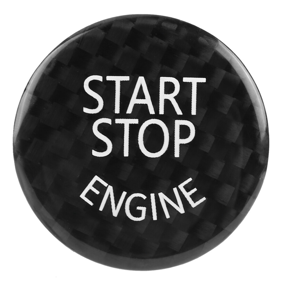 Carbon Fiber Car Engine Start Stop Button Black 8320539118505