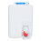 12V Windshield Washer Bottle Kit, Plastic, Size: approx.175mmx125mmx90mm 12