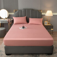 Cotton Fitted Sheet King Size 140x200 160x200 200x220 with Elastic Band Solid Color Mattress Cover 90x200x20cm 1pc