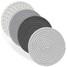 4PCS Trivets for Hot Dishes 7 Inch Heat Hot Pads Hot Plate Mats