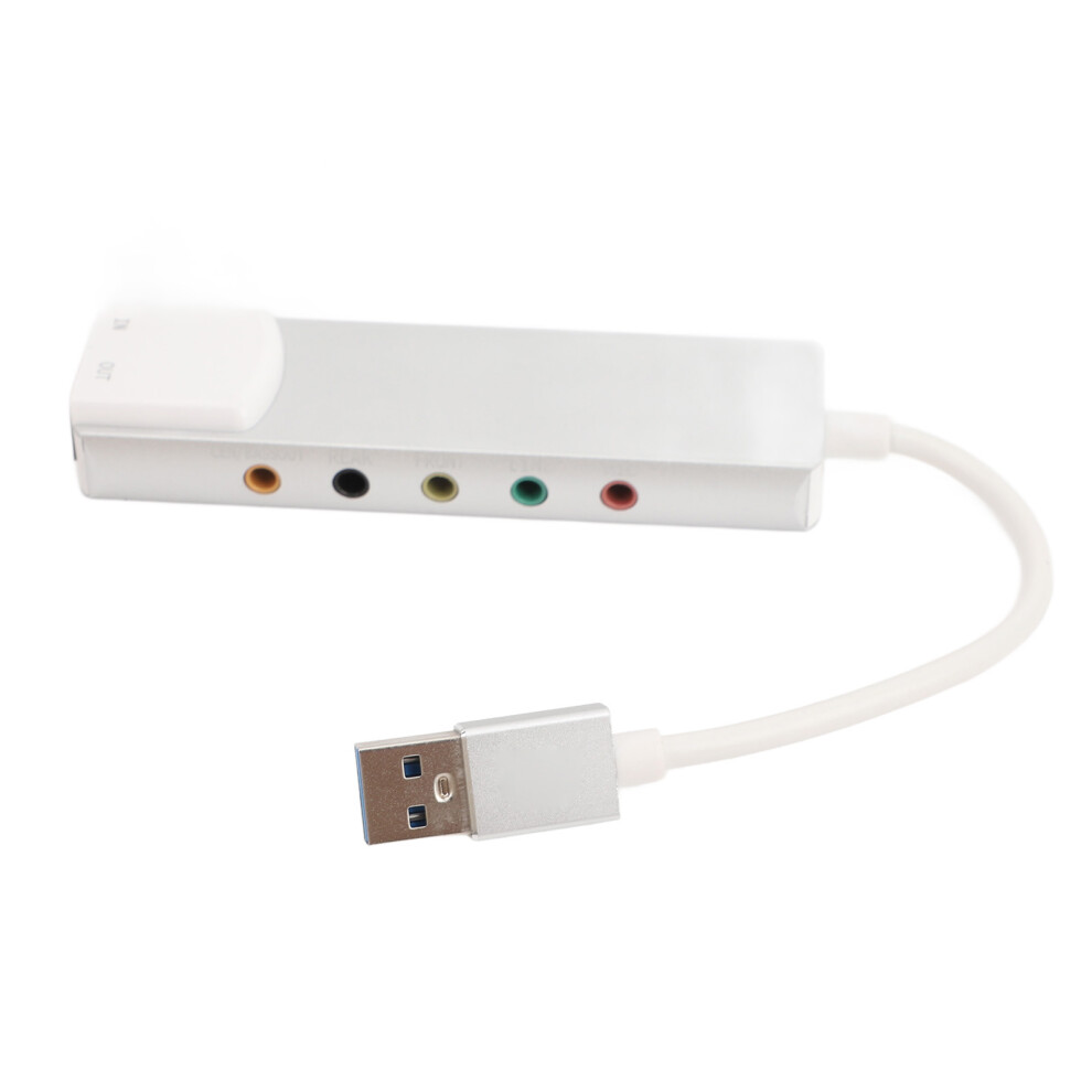 External Usb 5.1/7.1 Channel Sound Card Aluminum Alloy Plug & Play 4961349002789