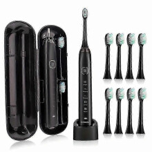 Sarmocare S100 Ipx7 Waterproof Portable Sonic Electric Toothbrush with 8-brush Heads