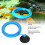 3PCS Blue/Black Plastic Fish Feeder Ring for 1m Tanks, 5.4cm 10