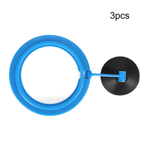 3PCS Blue/Black Plastic Fish Feeder Ring for 1m Tanks, 5.4cm 1