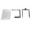 Hard Disk Mounting Bracket PVC Easy to Install SSD 4