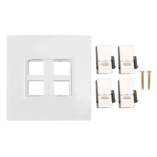 Cat 6 Ethernet Wall Plate 4 Port Female To Female