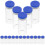 20pcs Practical 10ml Transparent Vials Clear Flat Bottom Bottles with Caps 3